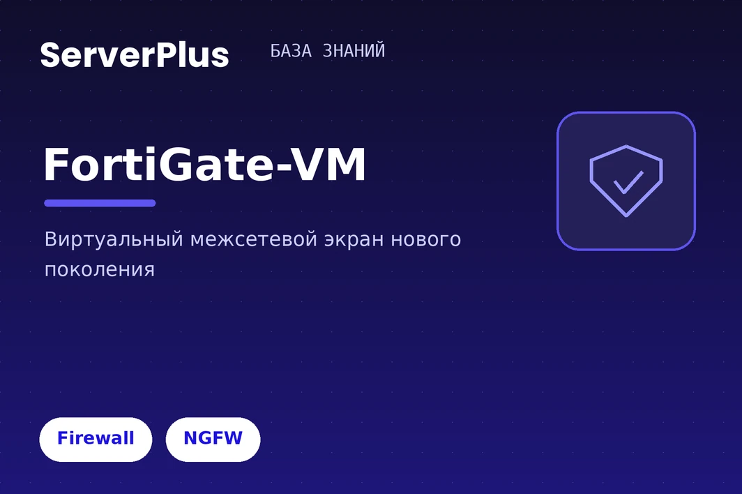 FortiGate-VM on serverplus: a virtual firewall