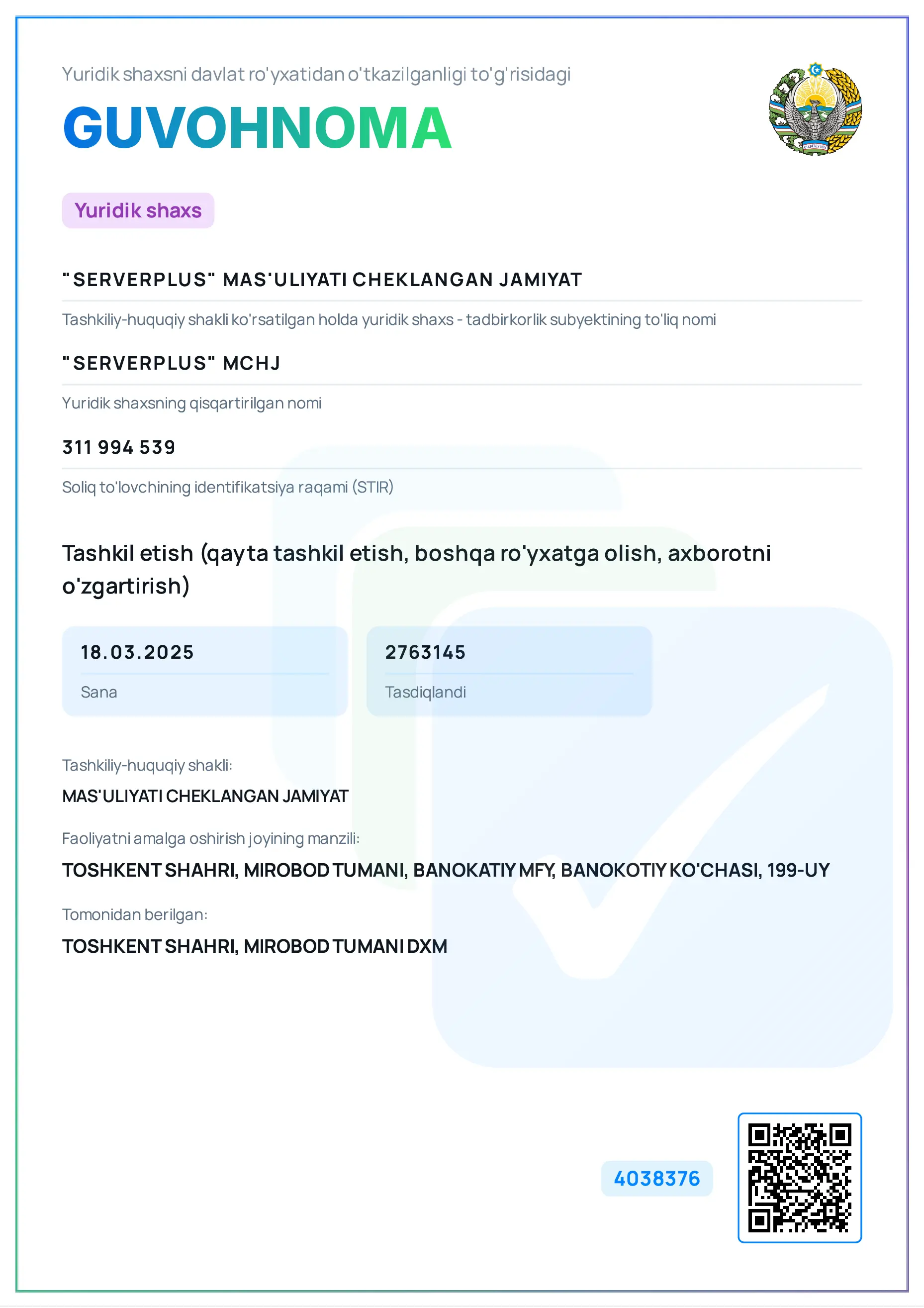 Certificate (uzb)