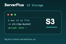 S3 object storage on serverplus